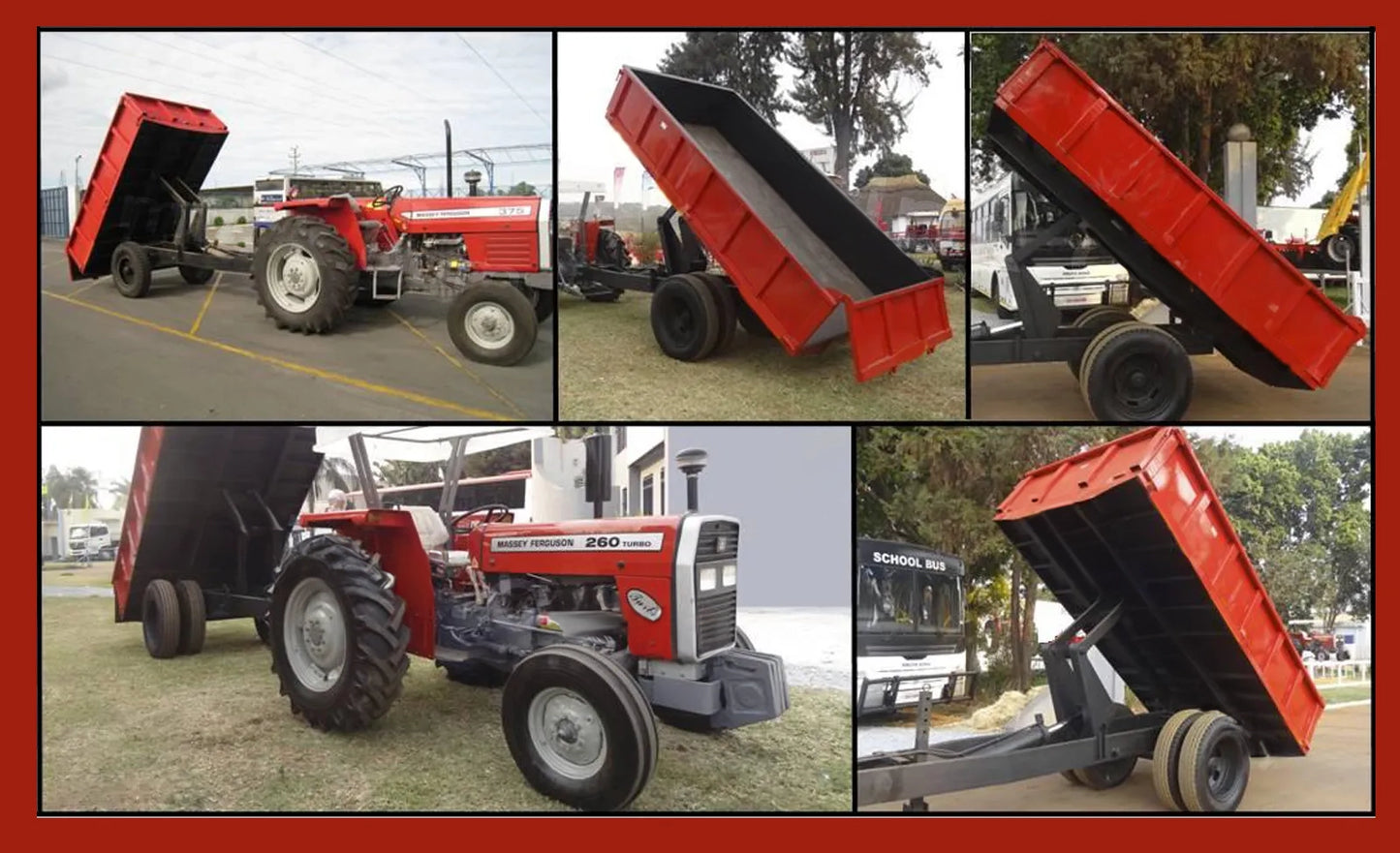 HYDRAULIC TIPPING TRAILER (8 TON) DOUBLE WHEEL WITH ARCH